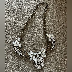 Gold and crystal necklace